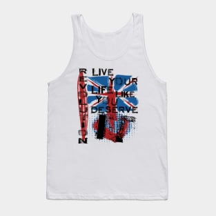 Revolution Union Jack Trash Polka Art T-shirt Tank Top